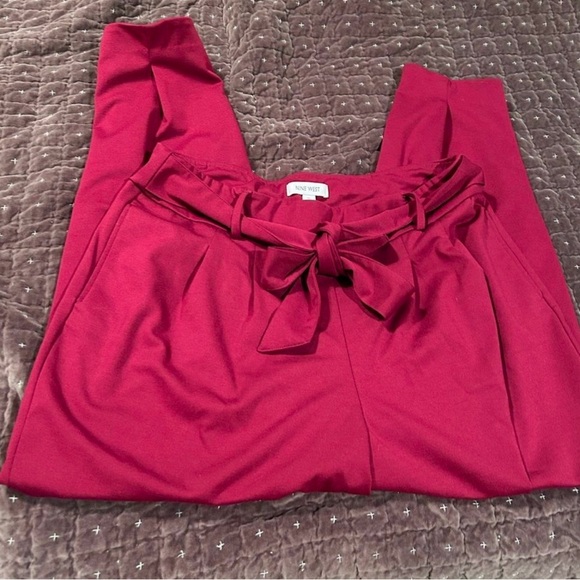 Nine West tie front dress joggers Raspberry sz XL - Picture 4 of 4